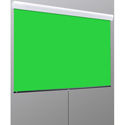 Photo of Draper V20202KG VCB Silhouette Series M 84 Inch x 70 Inch Manual Pull-Down Chroma Key Green Background