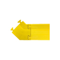 Photo of Duraline 45 Degree Left Angle Connector for DRL-FCC Floor Cord Protector - Yellow