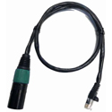 DSan CAT5-ADP-L 6-Foot XLR to Cat-5 Cable Adapter for use with Podium Signal Light PSL-20V