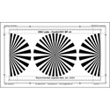 DSC Labs CDX1-10W Combi-DX1 BackFocus 16-9/4-3 Calibration Chart - Black on White