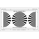 DSC Labs CDX1-10W Combi-DX1 BackFocus 16-9/4-3 Calibration Chart - Black on White