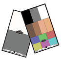 DSC Labs POSP SMPTE Pocket OneShot Plus - 6 Colors / 4 Flesh Tones / White and Gray on Rear - 6.25 x 3.75 Inches