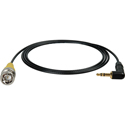 Laird DSLR-CBNC-1 Canare L-2.5CHWS DSLR 3.5mm Right-Angle TRS Male to BNC Male 75 Ohm Video Interface Cable - 1 Foot