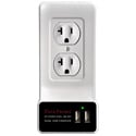 Photo of Dual USB Charging Wall Plate for 20-Amp AC Outlets - White