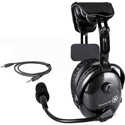 Photo of Dalcomm Tech Model J2 Pro Video Carbon Fiber Single Ear Headset with FREE SBJ3 XLR4F Adapter Cable/Cord Clip & Carry Bag