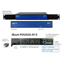 Dataprobe iBoot-PDU4SA-N15 Series S 1RU 4-Outlet 15A Intelligent PDU with Dual Port 1G Ethernet Switch - 4x NEMA 5-15R