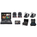 Datavideo Portable C-AT Bundle with Two PTC-145T/HS-1600T MarkII/Two Hard Cases/TLM-700 Monitor for Recording/Streaming
