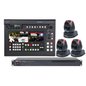 Datavideo SHOWCAST 100-TRK 3 Single Operator & Single Cable 4K Production Studio 12x - Three PTC-285T/One HBT-30