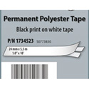 Dymo 1805442 Rhino 1/4-Inch White Permanent Poly Labels