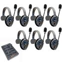 Photo of Eartec ETP7S UltraLITE PRO16 Long Range Dual Ch. Full-Duplex Wireless Intercom with 7 Single-Ear Headsets - 2.4 GHz