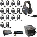 Photo of Eartec EVADE EVX15D-CM Full Duplex Dual Channel Light Industrial Wireless Intercom System w/ 15 Dual-Ear Headsets