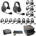 Photo of Eartec EVADE EVX1688-CM Full Duplex Dual Channel Wireless Intercom System w/ 8 Single 8 Dual-Ear Headsets