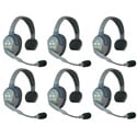 Eartec HUB6S HUB w/UltraLITE - Full Duplex Wireless Headset Intercom System for Large Crews - 1 HUB/6 UltraLITE Single