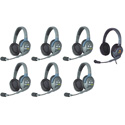 Photo of Eartec HUB7DMXD UltraLITE/HUB 7-Person Full Duplex Wireless Intercom System - 1 HUB/6 Double Headets/1 4G Double Headset