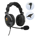 Photo of Eartec PDMOIL Proline Double-Ear Intercom Headset Inline Push-to-Talk & Motorola 2 Pin Plug