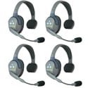 Photo of Eartec UL4S UltraLITE - Full Duplex Wireless Intercom System with 4 Single-Ear Headsets 1.9 GHz