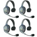 Photo of Eartec UL4S UltraLITE - Full Duplex Wireless Intercom System with 4 Single-Ear Headsets