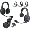 Eartec UL541 UltraLITE 5-Person Full Duplex Wireless Intercom System - 4 UltraLITE Single/1 UltraLITE Double Headset