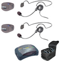 Photo of Eartec UPCYB2 UltraPAK/HUB 2-Person Full Duplex Wireless Intercom System - 1 HUB Mini-base/2 UltraPAKS/2 Cyber Headsets