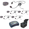 Photo of Eartec UPCYB5 UltraPAK/HUB 5-Person Full Duplex Wireless Intercom System - 1 HUB/5 UltraPAKS/5 Wired Cyber Headsets