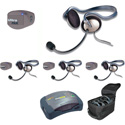 Photo of Eartec UPMON4 UltraPAK/HUB 4-Person Full Duplex Wireless Intercom System - 1 HUB/4 UltraPAKS/4 Monarch Headsets