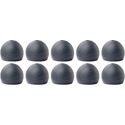 Photo of Shure EASFX1-10L Large Version Grey Soft Flex Replacement Sleeves for Shure Sound Isolating Earphones. 5 Pair
