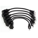 RDL EC-6 AC Power Extension Cord (6 pack) - North American - 6 Inch