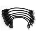 Photo of RDL EC-6 AC Power Extension Cord (6 pack) - North American - 6 Inch