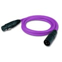Photo of Canare Star Quad Mic Cable XLRM-XLRF - 15ft Purple