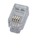 Photo of Eclipse Tools 702-001 4P4C RJ-10 Modular Plug for Flat Stranded Wire 50 pack