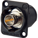 Switchcraft EHBNC2B Isolated 75 Ohm BNC Female Feedthru Jack - Black Finish