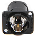 Switchcraft EHBNC2BPKG BNC Barrel Connector - Black (Bagged w/ 4-40 Mounting Screws)