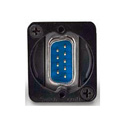 Switchcraft EHDB9MMB 9-Pin D-Sub Connectors - Male to Male - Black