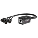 Elite Core Audio CAT-SASS-3PM Snake System - Ethernet Breakout with 4 XLRM 3-Pin Neutrik Connectors - Analog Audio