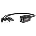 Elite Core Audio CAT-SASS-5PFD Snake System - Ethernet Breakout with 4 XLRF 5-Pin Neutrik Connectors - AES/DMX 110 Ohm