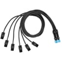 Elite Core Audio SOCO-BO-F-5 Hand-Built SOCO Lighting Power Breakout Cable - Edison Female - Indoor/Outdoor - 5 Feet