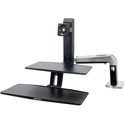 Photo of Ergotron 24-198-055 WorkFit-C Single LD Sit-Stand Workstation - Steel/Plastic/Aluminum - Two-tone Gray