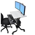 Photo of Ergotron 24-214-085 WorkFit-C Dual Sit-Stand Workstation