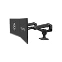 Ergotron 45-245-224 Mounting Arm Supporting Up to Two Displays- Matte Black - 27in Screen Support/39.90lb Load Capacity