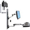 Ergotron 45-253-026 Wall Mount Track for Flat Panel Display - 24 Inch Screen Support - 25 lb Load Capacity - Aluminum