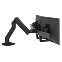 Ergotron 45-476-224 HX Desk Dual Monitor Arm - Matte Black - Holds up to 32 inch Monitors - 17.5 lb max per Arm