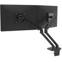 Photo of Ergotron 45-496-224 MVX Dual LCD Monitor Desk Mount Arm - Matte Black