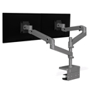 Ergotron 45-690-293 LX Pro Dual Stacking Arm Two Monitor Mount - 2-Piece Clamp - Dark Grey