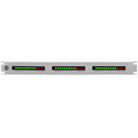 ESE ES-215P3 Triple (Stereo/Center) Horizontal  Audio Level Indicators & Rack Mount In-Line VU Meters w/ Option P