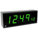 ESE ES-993U 6-digit - 2.3 Inch Green LEDs w/ 1 Inch Seconds Time Code Remote Display w/ Opt NTP-C & PoE