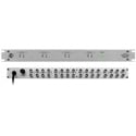 Photo of ESE ES 247E Quad 1x6 Rack Mount Composite Video DA 1 RU w/ Option - CLEAR (Silver faceplate) - BNC Connectors