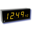 ESE ES-993U 6-digit - 2.3 Inch Amber LEDs w/ 1 Inch Seconds Display - Wall Mount Enclosure Time Code Remote Display