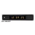 Photo of ESE ES-166UEP 6 Digit 1 Inch Amber LED Time Code Reader - Black Anodized Aluminum Case - w/ Option P  19 Inch Rack Mount