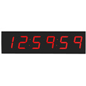 ESE ES-942CW Stand-Alone Clock (HR-Min-Sec) 4 Inch Red LED Display with Wall Mount Option/Crystal Time Base/3 Wire Power
