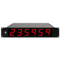 ESE ES 996U NTP-C P 6-Digit Clock with NTP-C with 2.3in High Red LED Display and 19 Inch Rack Mount Option